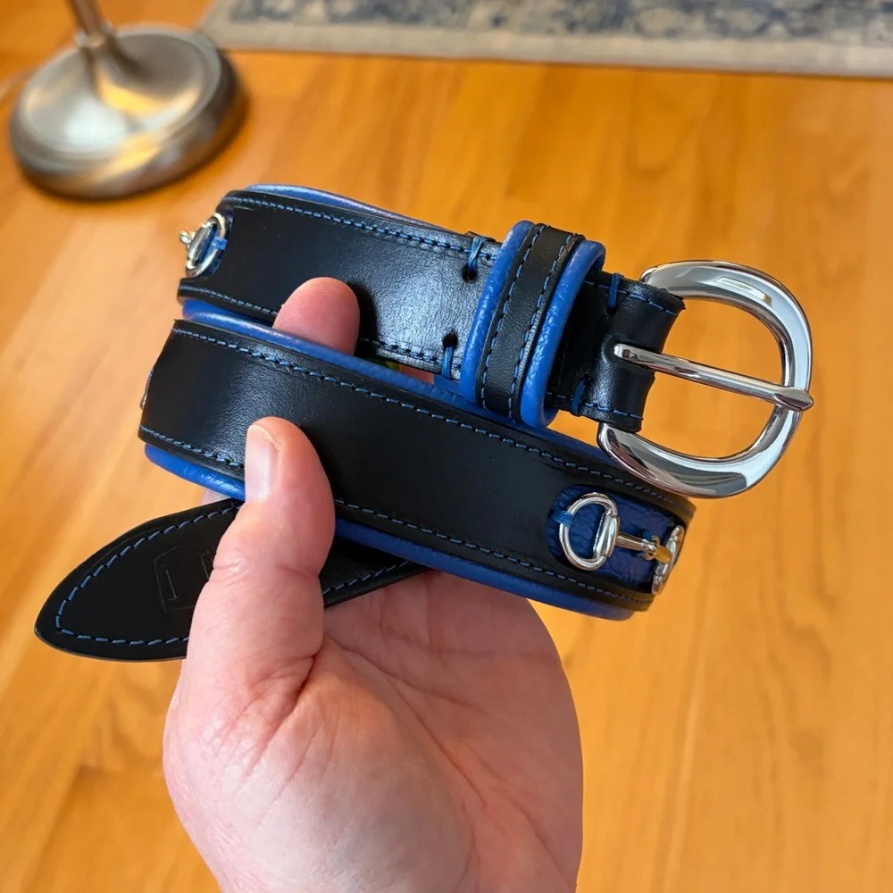 Noble Outfitters leather belt size XS Snaffle/horse bit